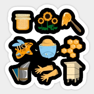 Beekeeper Bee Whisper Kollection Funny Gift Sticker